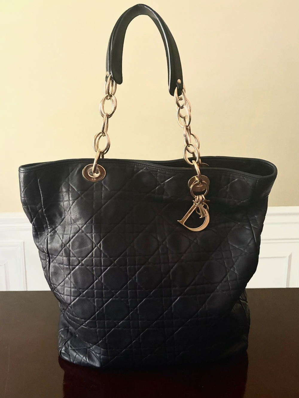 Dior Cannage Lambskin Soft Shopping Tote